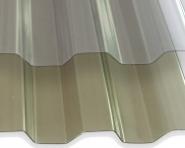 PVC 1.4 mm Trapez-/Spundwandprofil klar oder bronziert 