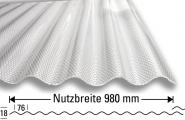 Lichtplatte Acryl 3 mm Wabe klar 